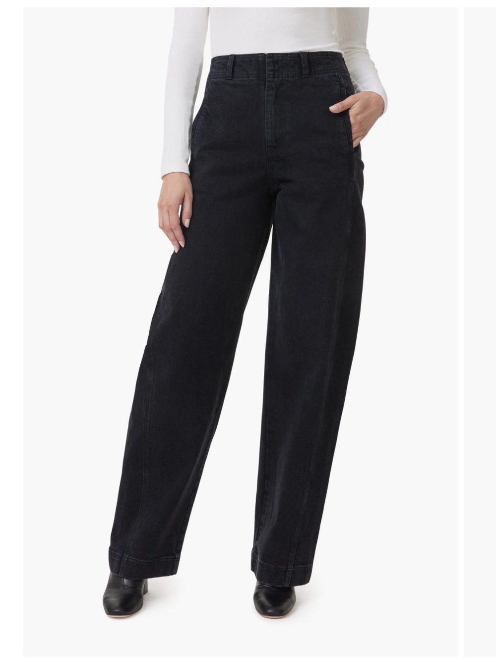 Habitual Black High Waist Barrel Jeans